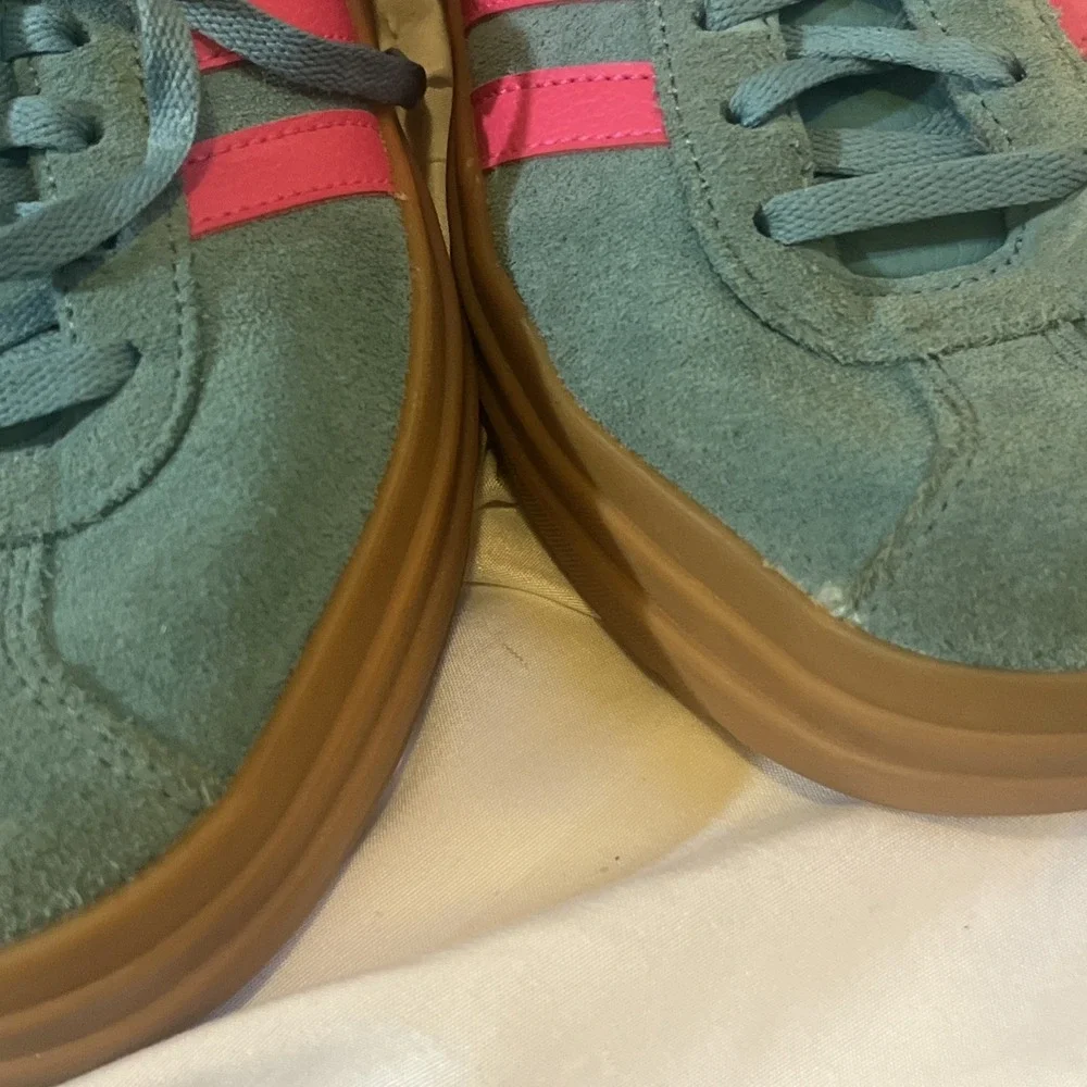 adidas VL Court Bold Shoes Womens 6 Colorful Suede Chunky Platform Sneaker
